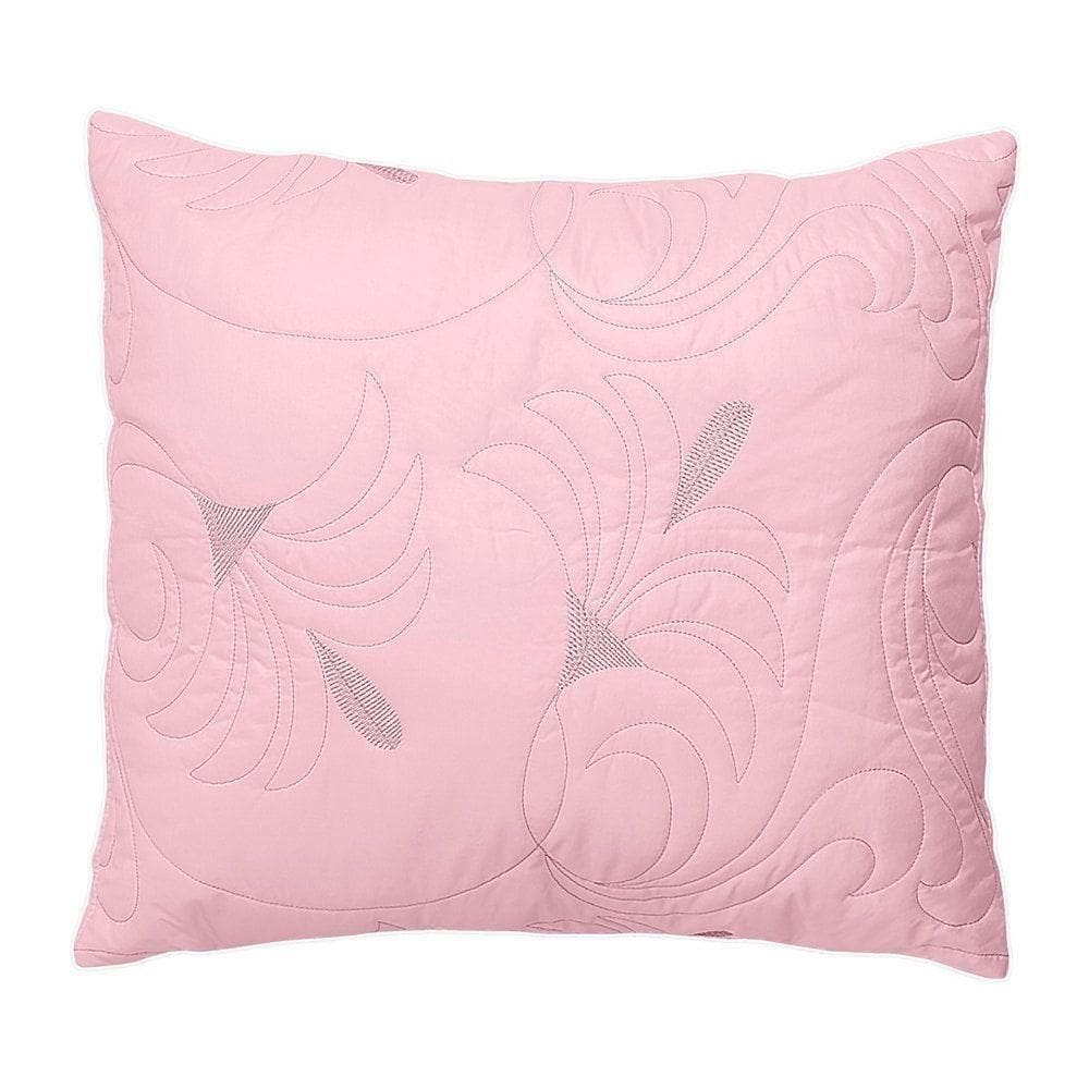 Capa De Almofada Decorativa Melody Bordada 1 Peça 100% Poliéster - Rosé