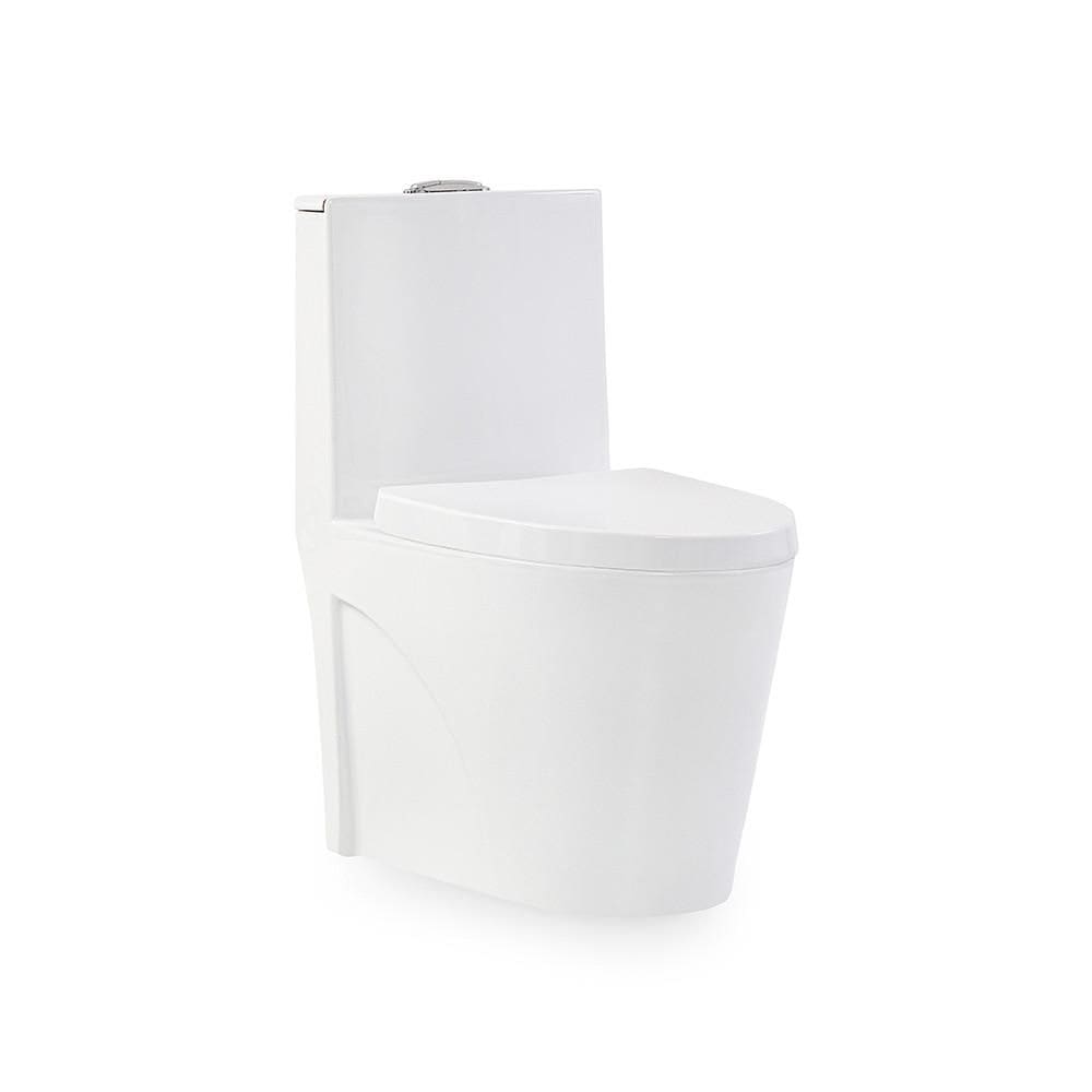 Kit Vaso Sanitário Monobloco Modaza Luxus, Duplo Acionamento 3/6 Litros, Branco