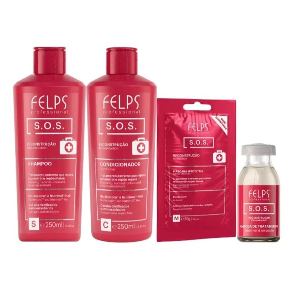 Kit Especial SOS Recontrução Felps Professional 4 em 1