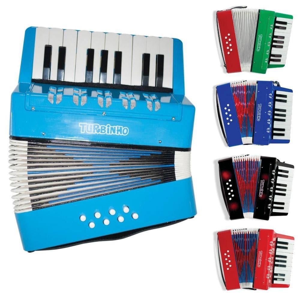 Acordeon Sanfona Infantil Turbinho 8 Baixos -