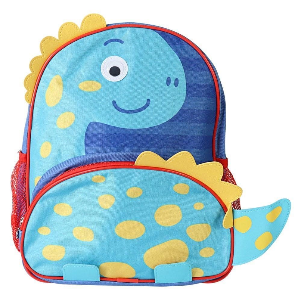 Mochila Escolar Infantil Dinossauro- Azul