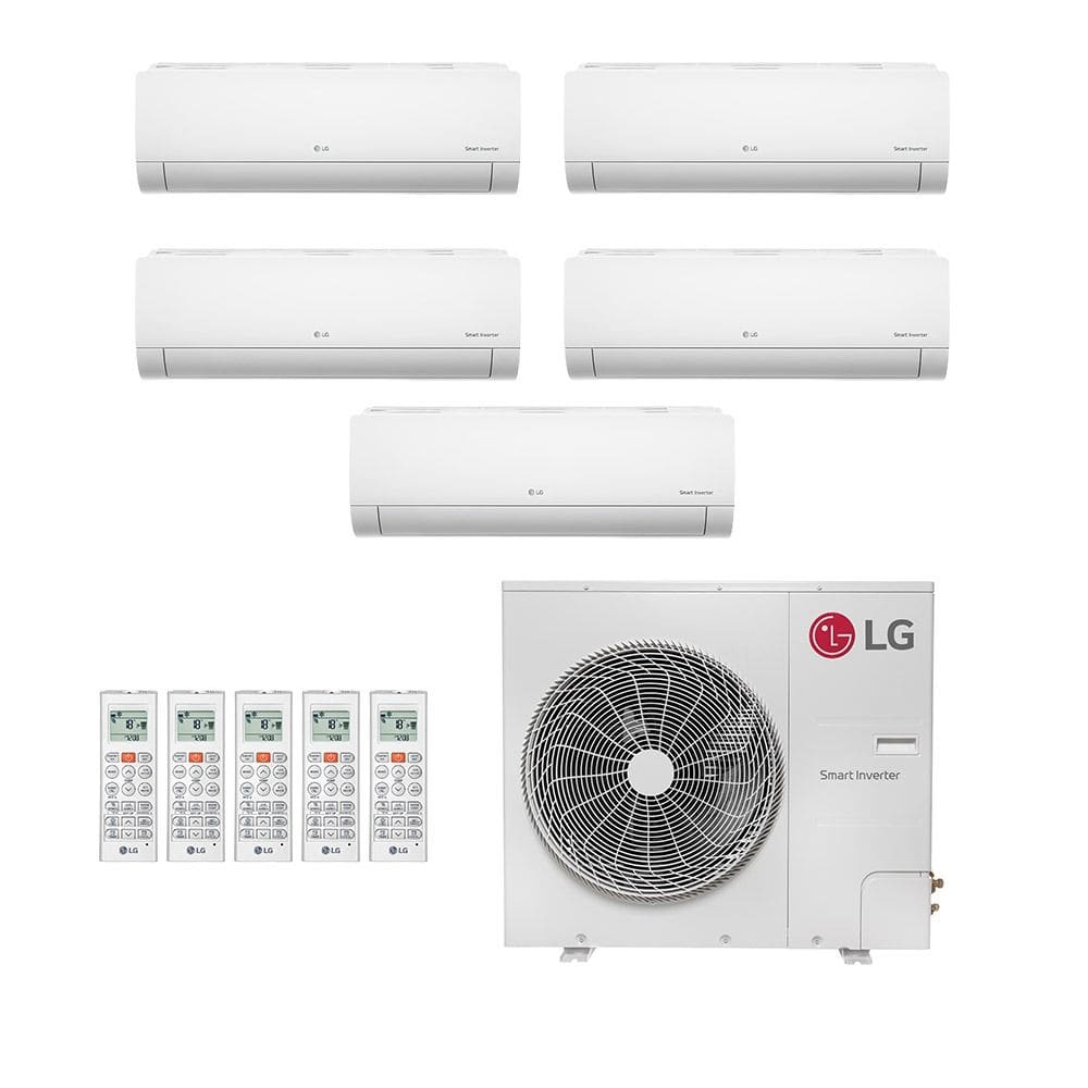 Ar-Condicionado Multi Split Inverter LG 48.000 (4x Evap HW 12.000 + 1x Evap HW 24.000) Só Frio 220V