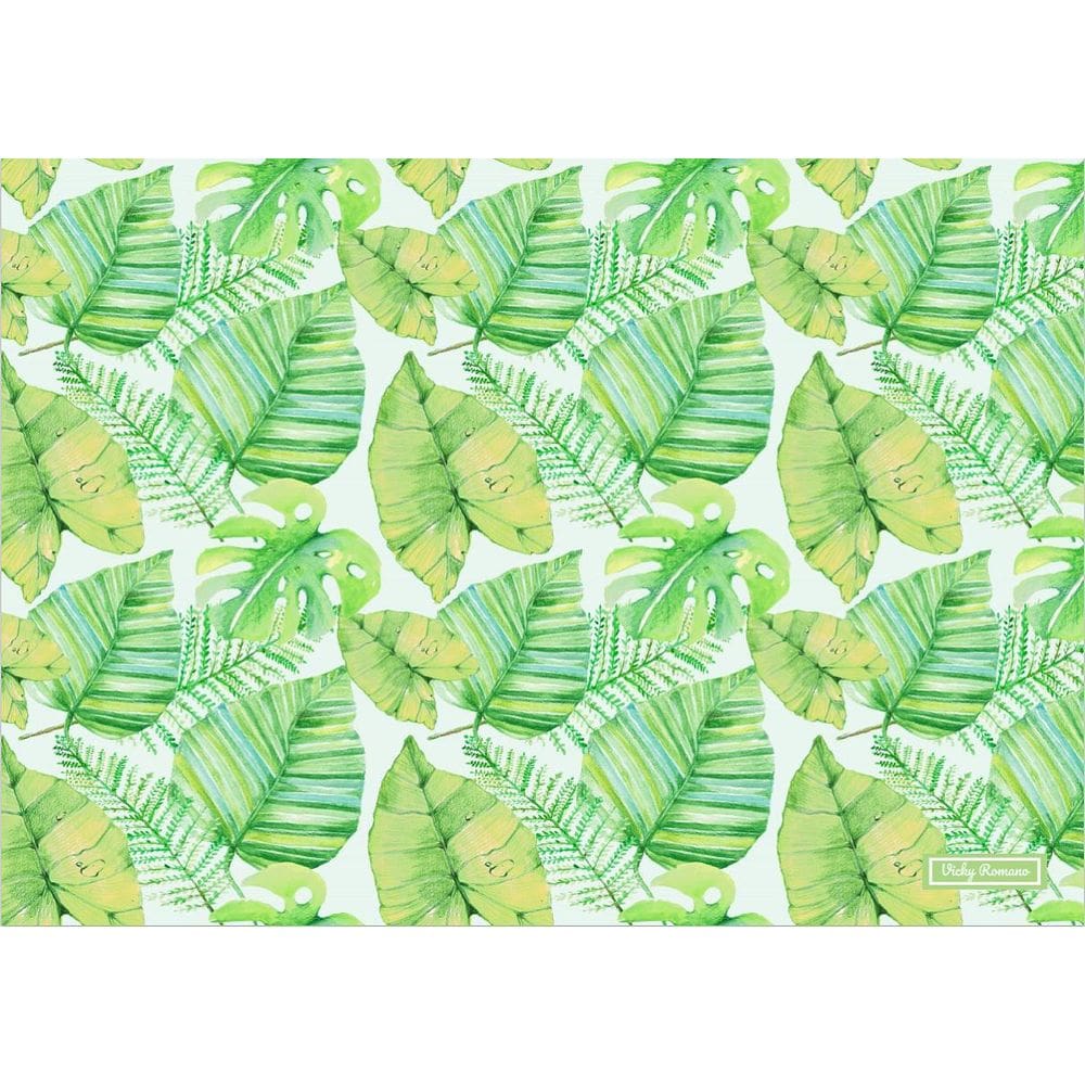 Jogo Americano Folhas Branco