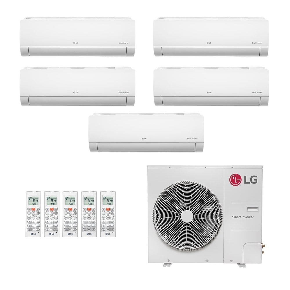 Ar-Condicionado Multi Split Inverter LG 52.000 (4x Evap HW 12.000 + 1x Evap HW 24.000) Só Frio 220V