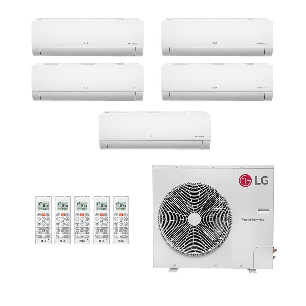 Ar-Condicionado Multi Split Inverter LG 52.000 (4x Evap HW 9.000 + 1x Evap HW 18.000) Só Frio 220V