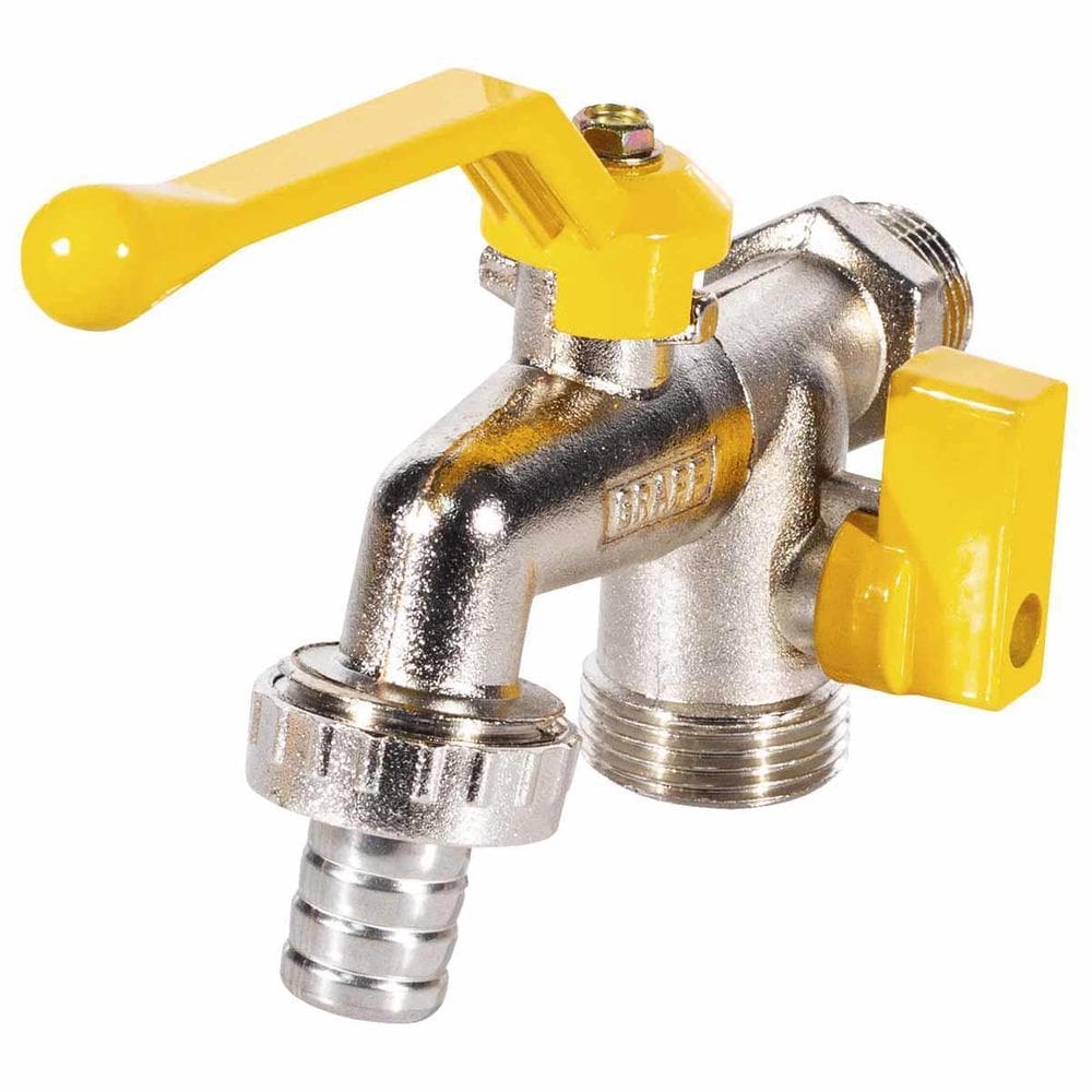 Torneira Registro Dupla Saída 1/2 X 3/4 Tanque Jardim Graff