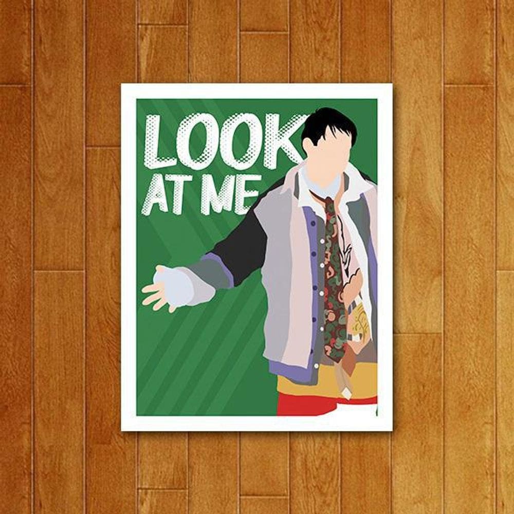 Placa Decorativa Séries - Televisão Ícone Look At Me 18X23