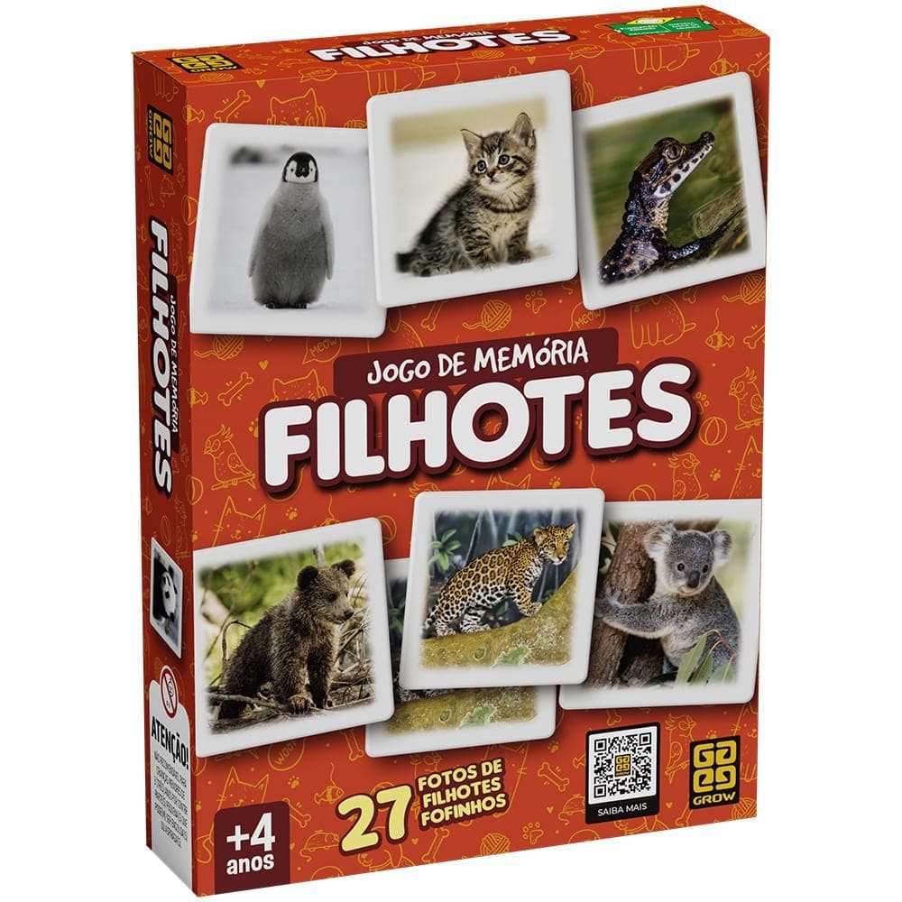 Jogo de Memória Filhotes