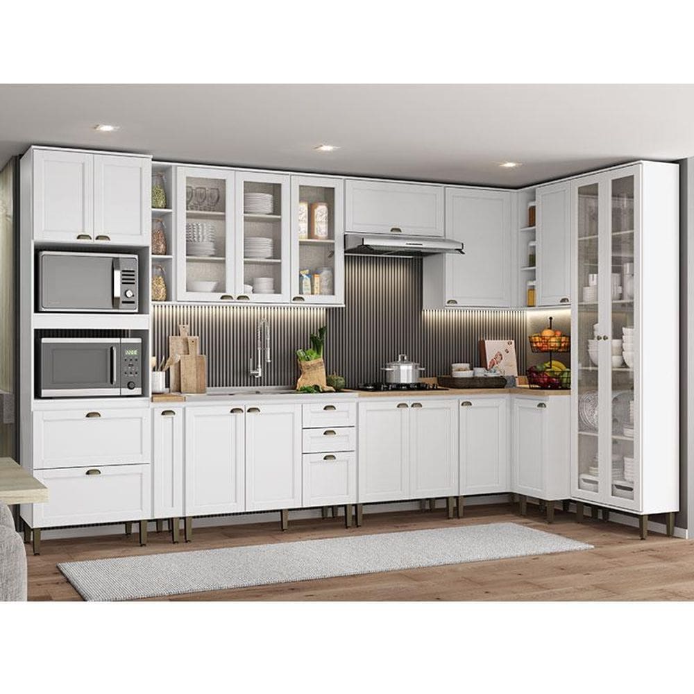 Cozinha Modulada Ambiente Classy Composição 19 Branco - THB