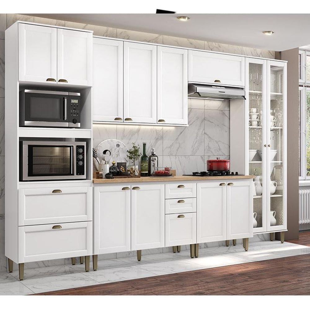 Cozinha Modulada Ambiente Classy Composição 6 Branco - THB