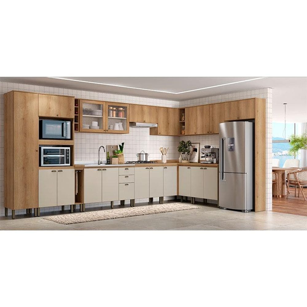 Cozinha Modulada Finesse Ambiente Composição 5 Capuccino Off White - THB