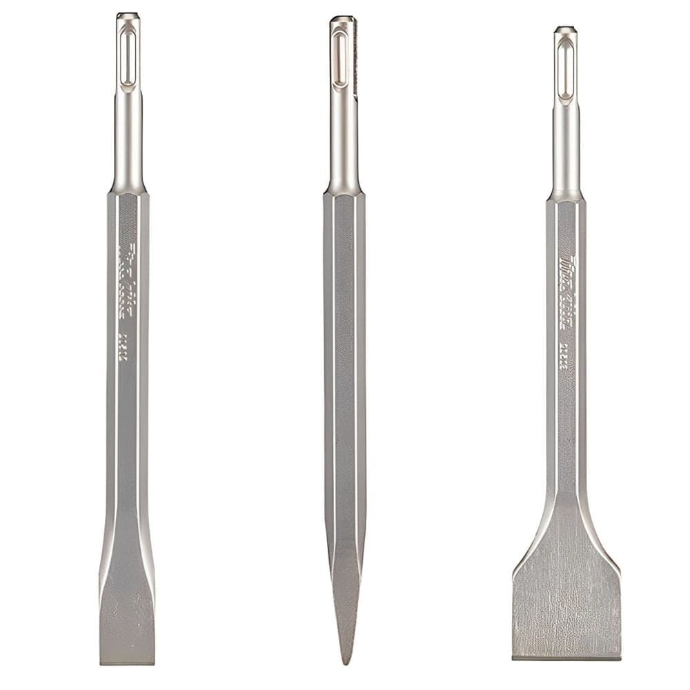 Conjunto De Ponteiro e Talhadeira SDS Plus Com 3 Peças - D-71314 - MAKITA