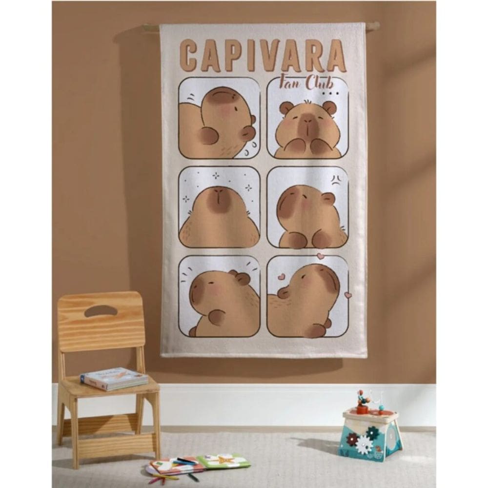 Toalha de Banho Infantil Döhler Capivara 70x115cm