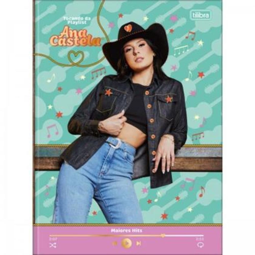 Caderno Brochurao Universitario Capa Dura Ana Castela 80fls Tilibra