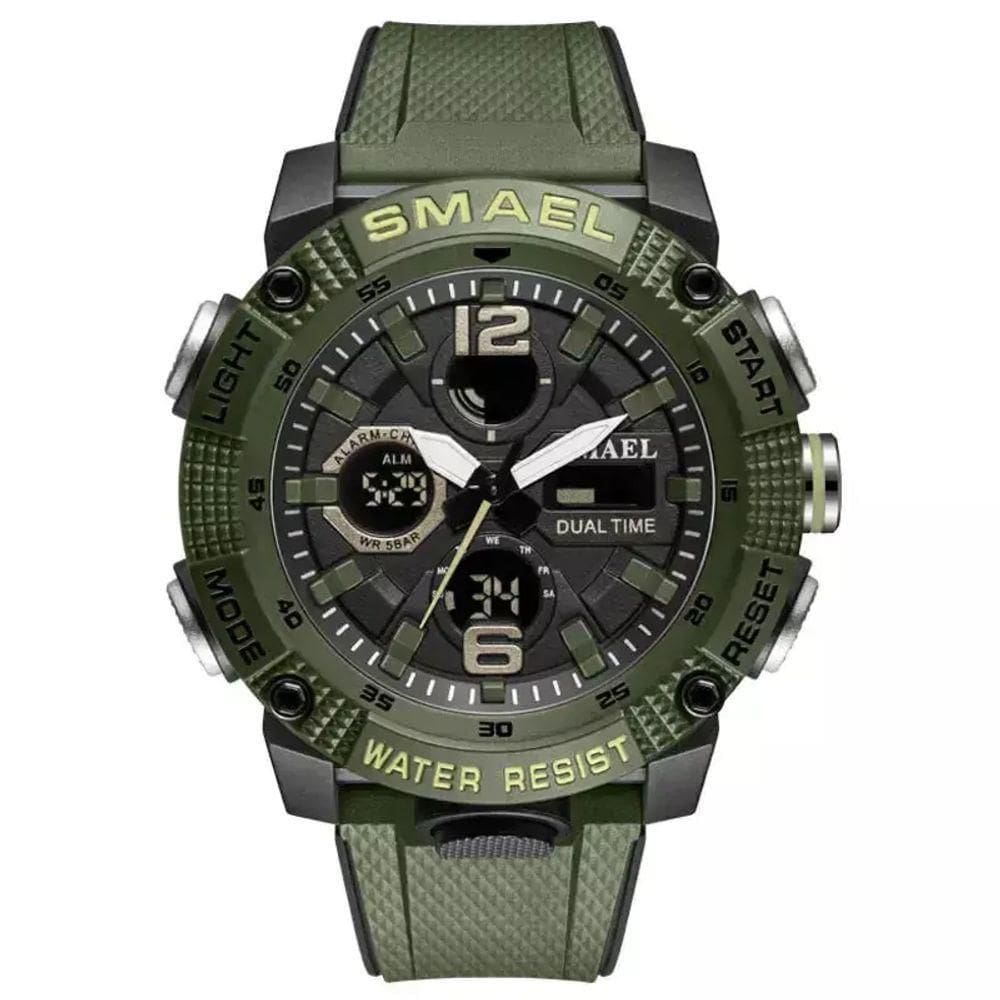 Relógio Esportivo Smael 8930 Analógico-digital á Prova D´ água Verde