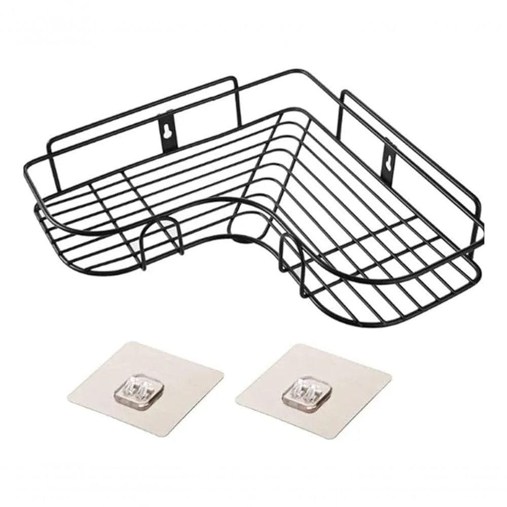 Cantoneira Suporte Aramado Preto Em Aço Wincy