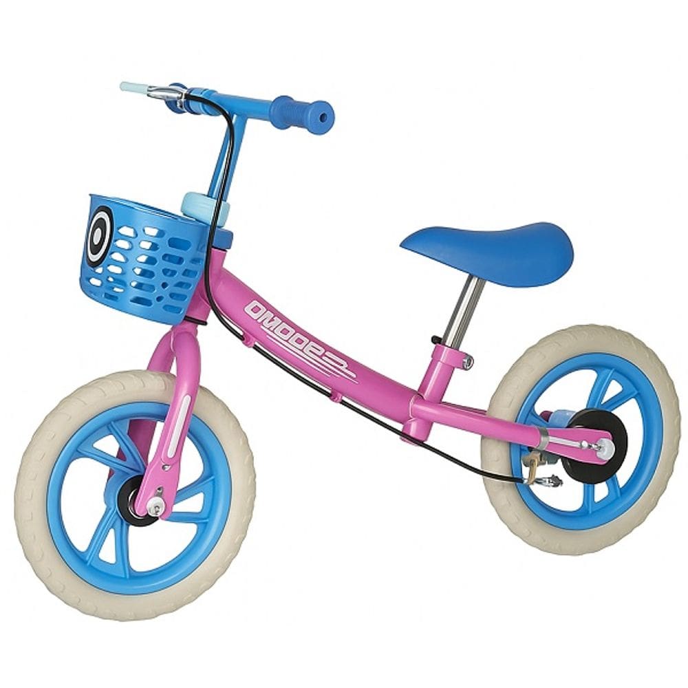 Bicicleta de Equilibrio Balance Bike com Freio Rosa ARO 12 Unitoys