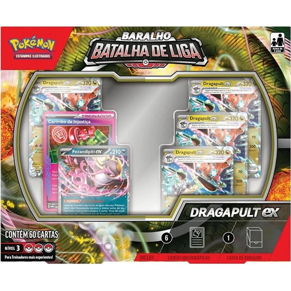 Box Pokemon Baralho Batalha de Liga Dragapult EX Copag