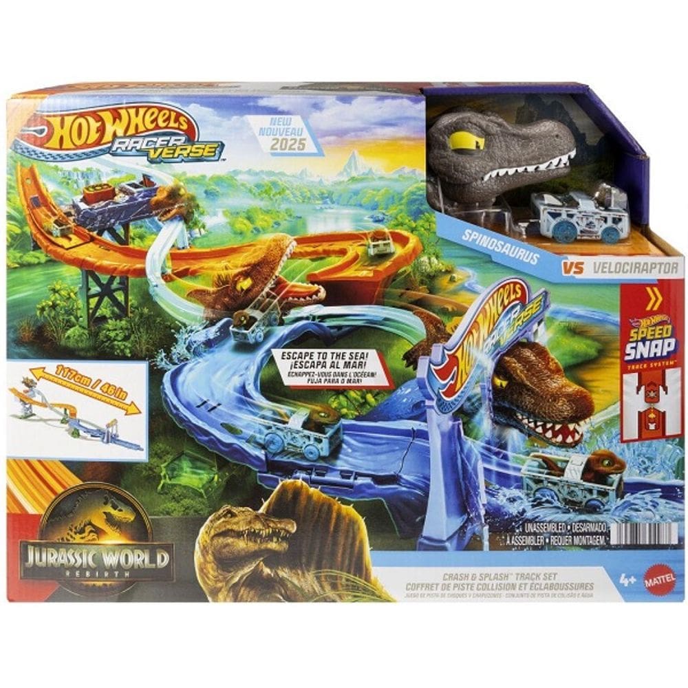 Hot Wheels Racerverse Pista Jurassic WORD Batalha Final Mattel JFP32