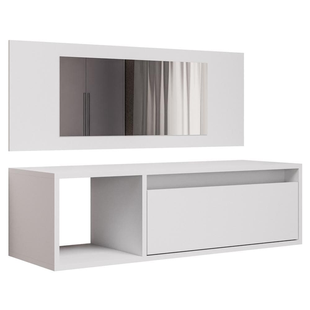 Penteadeira Suspensa 1 Porta Eva BP 90 cm Eratto Moveis