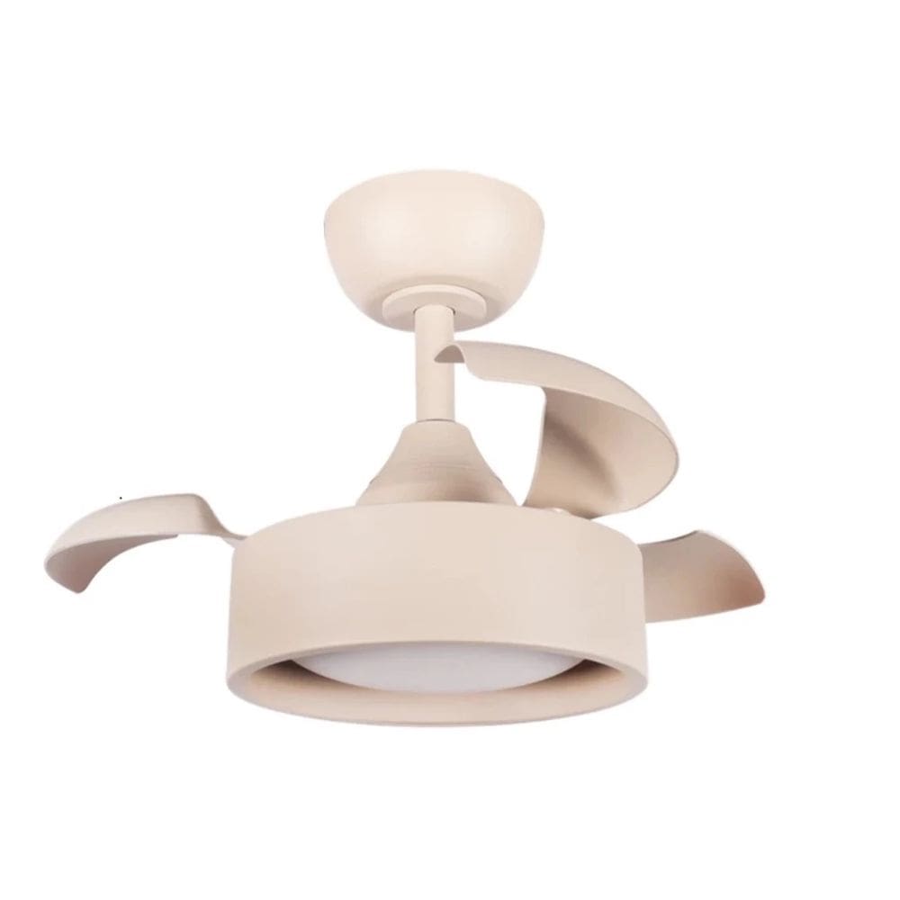 Ventilador De Teto Aliseu Retrátil Tulipa Areia - Bivolt - Com Controle Remoto