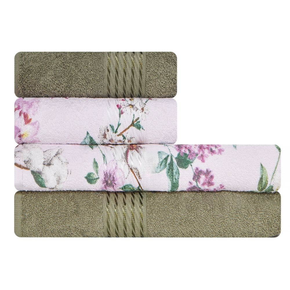 Toalha 4 Peças Banho e Rosto 100% Algodão Prisma Dohler