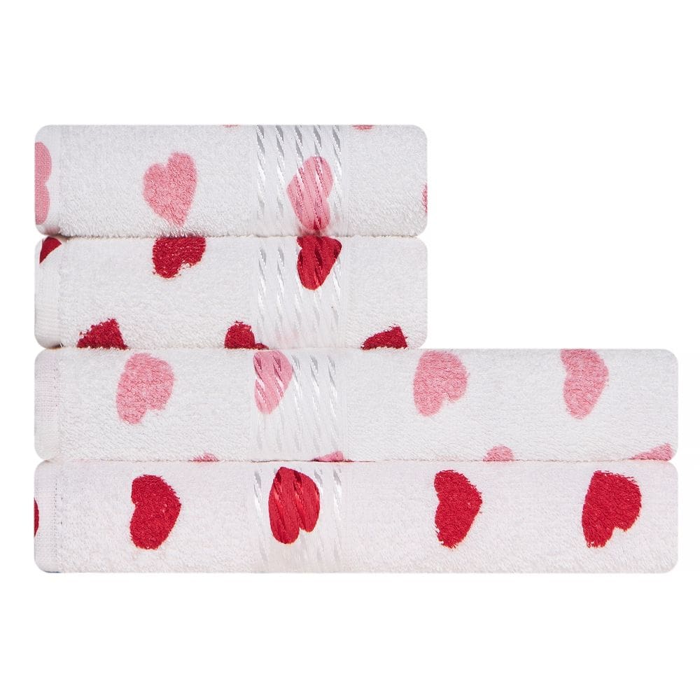 Toalha 4 Peças Banho e Rosto 100% Algodão Prisma Dohler