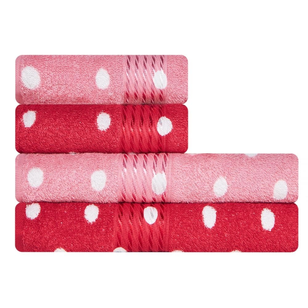 Toalha 4 Peças Banho e Rosto 100% Algodão Prisma Dohler