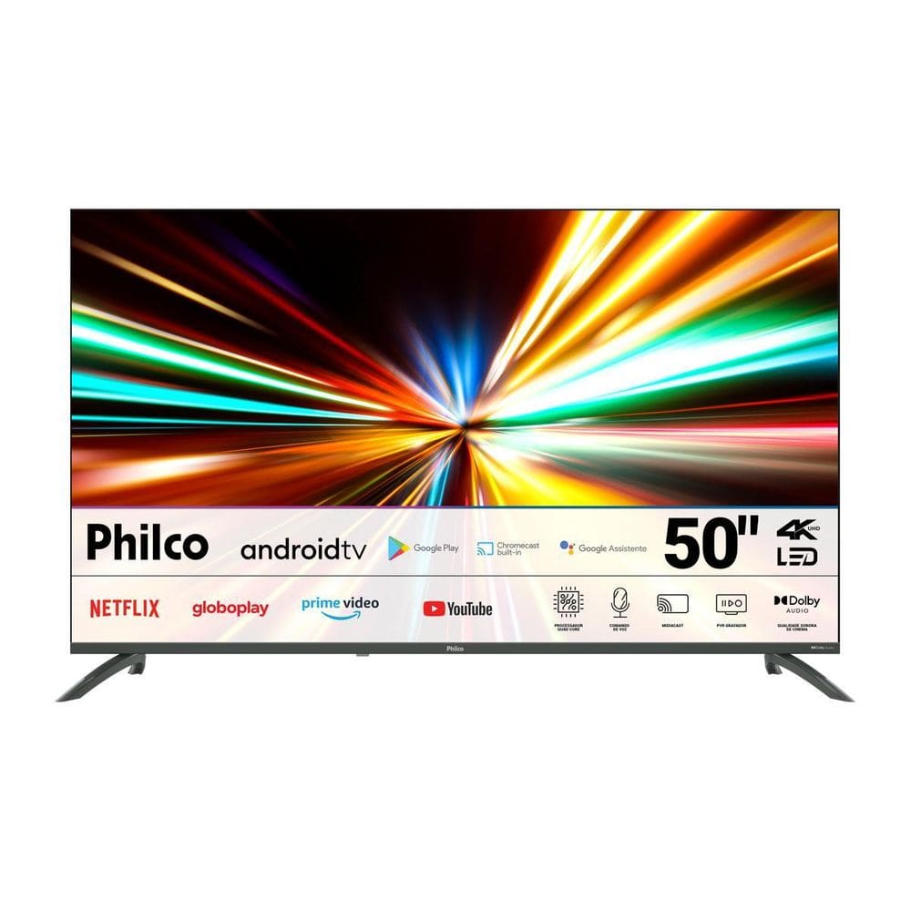 Smart TV 50” Philco 4K LED Dolby Audio P50EAA