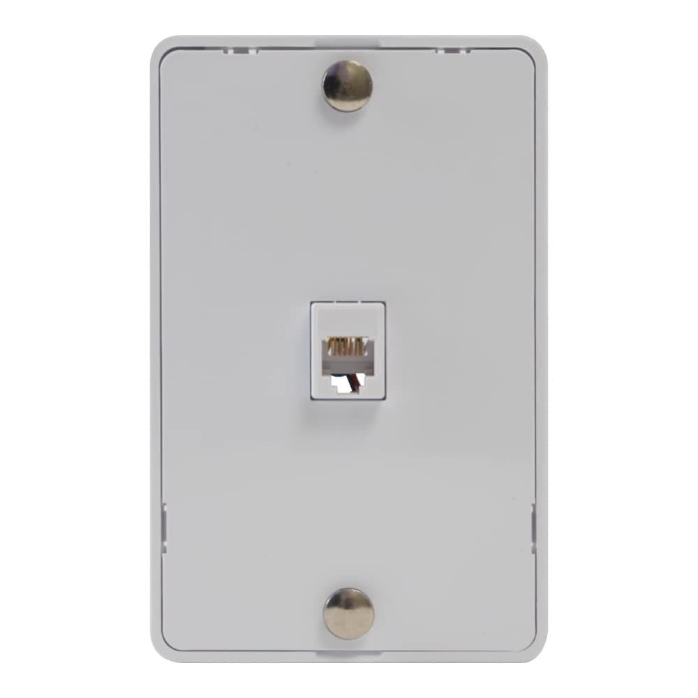 Placa de Parede Telefônica ICC IC630DB6WH RJ-12 6P6C Branca