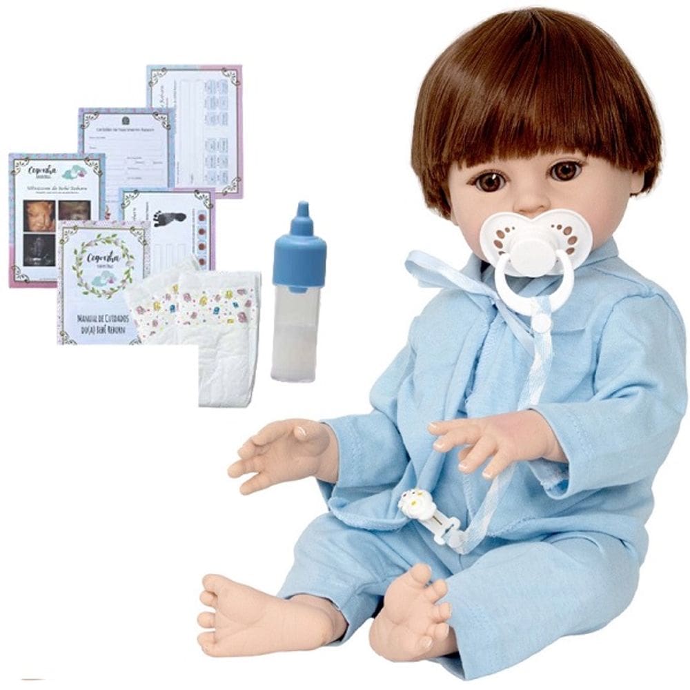 Boneca Bebe Reborn Menino ARTHUR Pagao