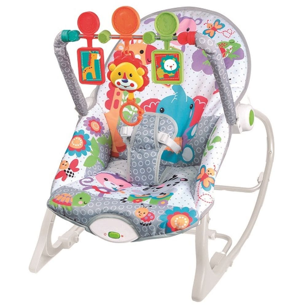 Cadeira de Balanço Descanso com Som Branco e Cinza PF24280