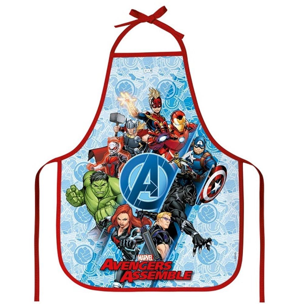 Avental Infantil Escolar Estampado Avengers DAC 4752