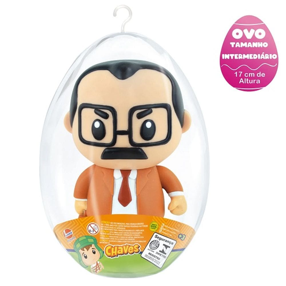 Boneco NO OVO 17CM Coleçao Turma do Chaves SR Barriga Lider