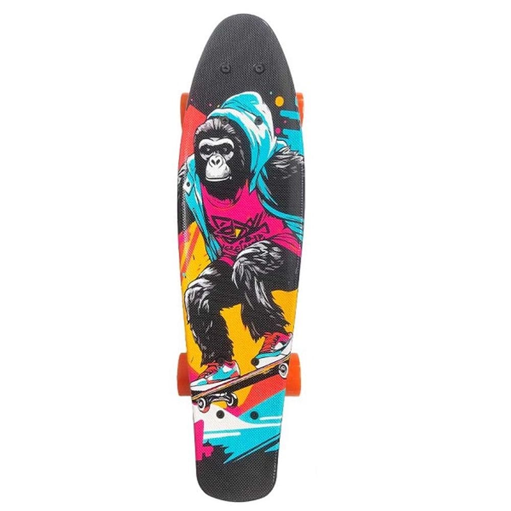Skate Mini Cruiser Estampa BOTH Sides Macaco DM TOYS