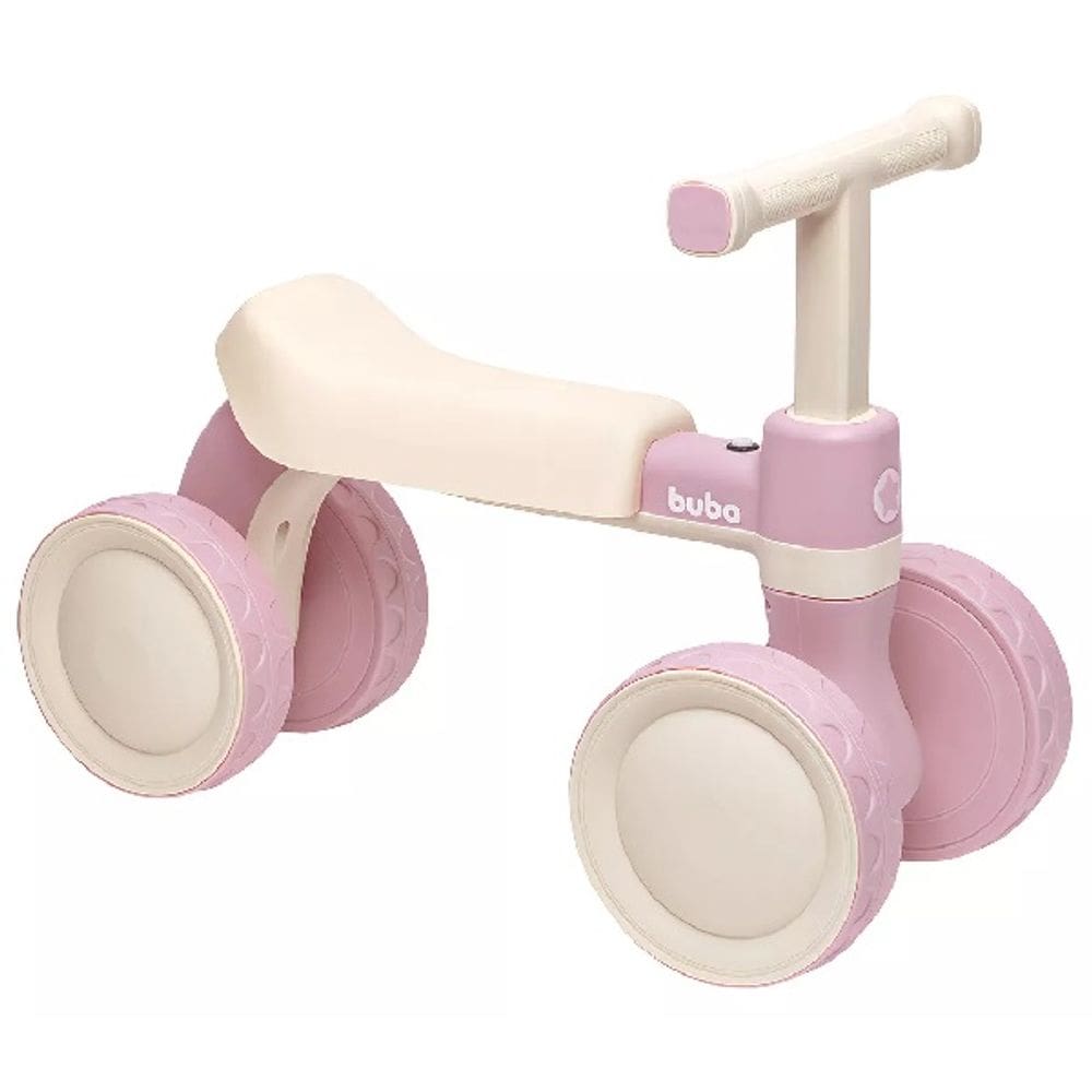 Bicicleta de Equilibrio Buba 4 Rodas com Som sem Pedal COR Rosa