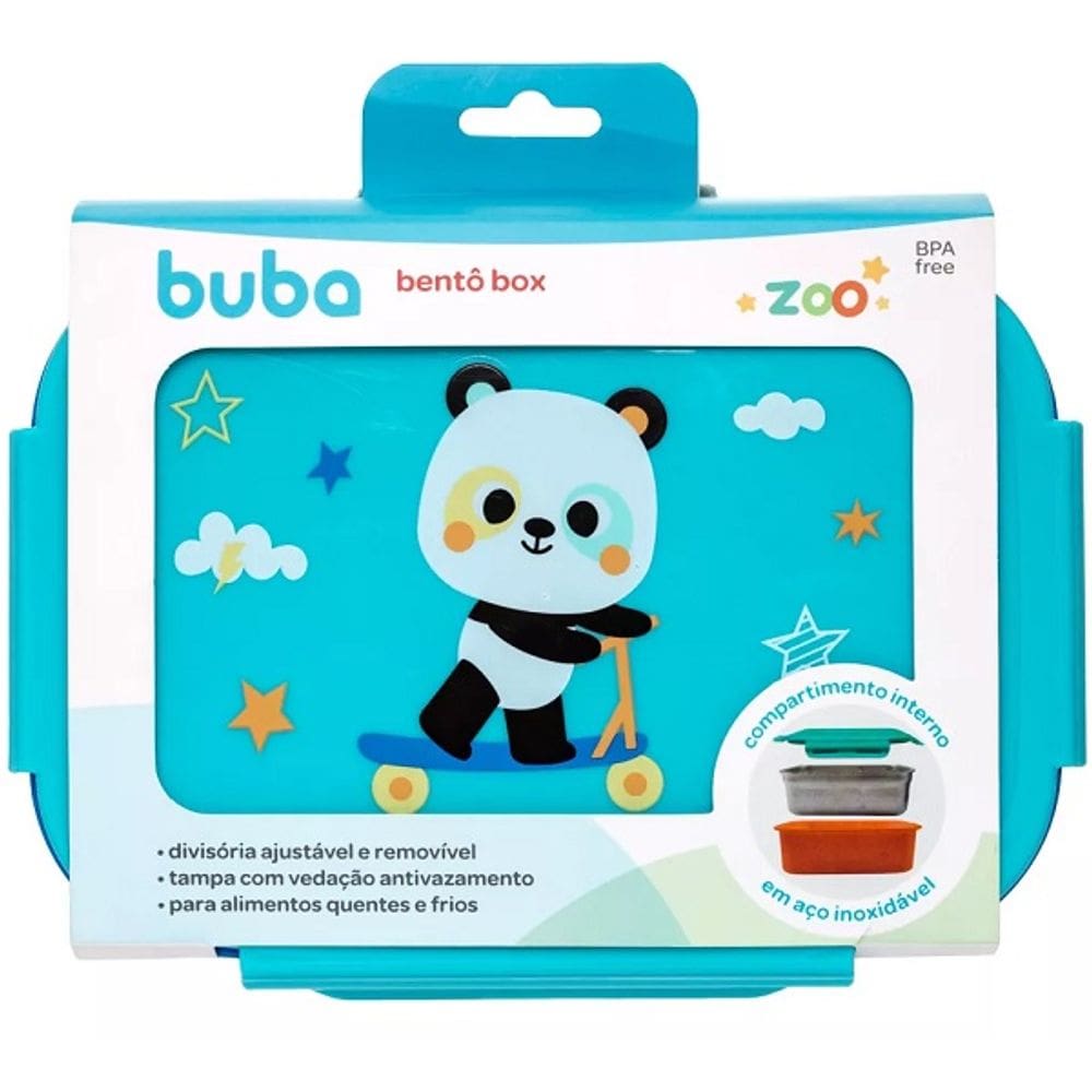Lancheira Bento BOX Buba Zoo Panda
