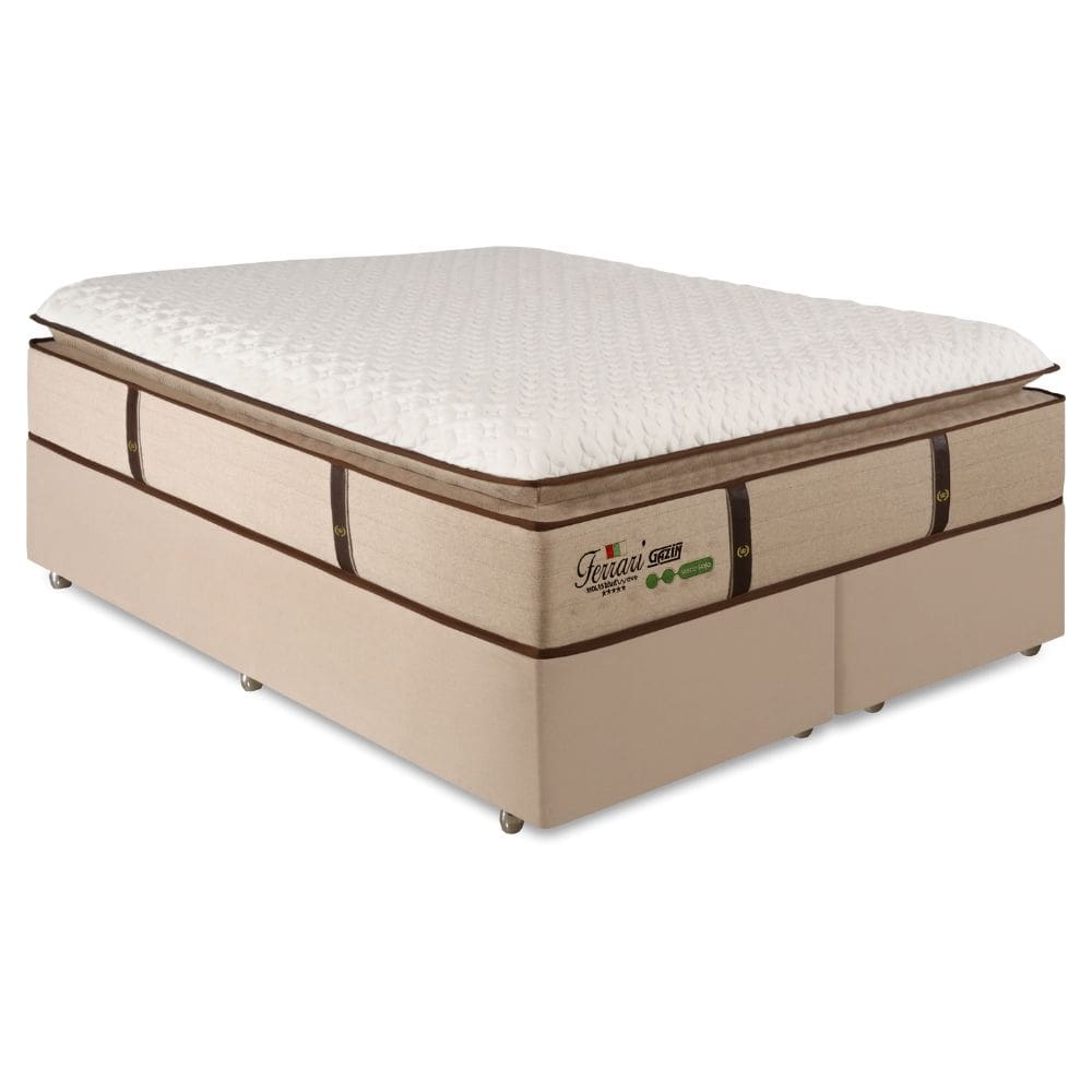Cama Box King Gazin Ferrari Premium Molas Ensacadas e Pillow Top 193x203x71cm