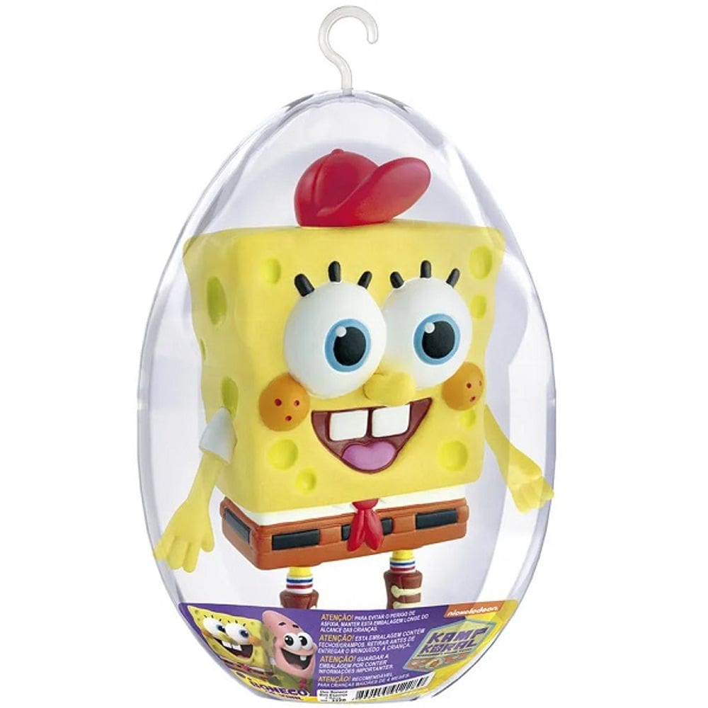 Boneco NO OVO Coleçao BOB Esponja Lider