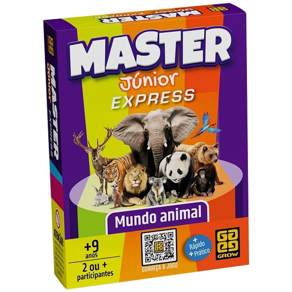 Jogo Master Junior EXPRESS Mundo Animal GROW