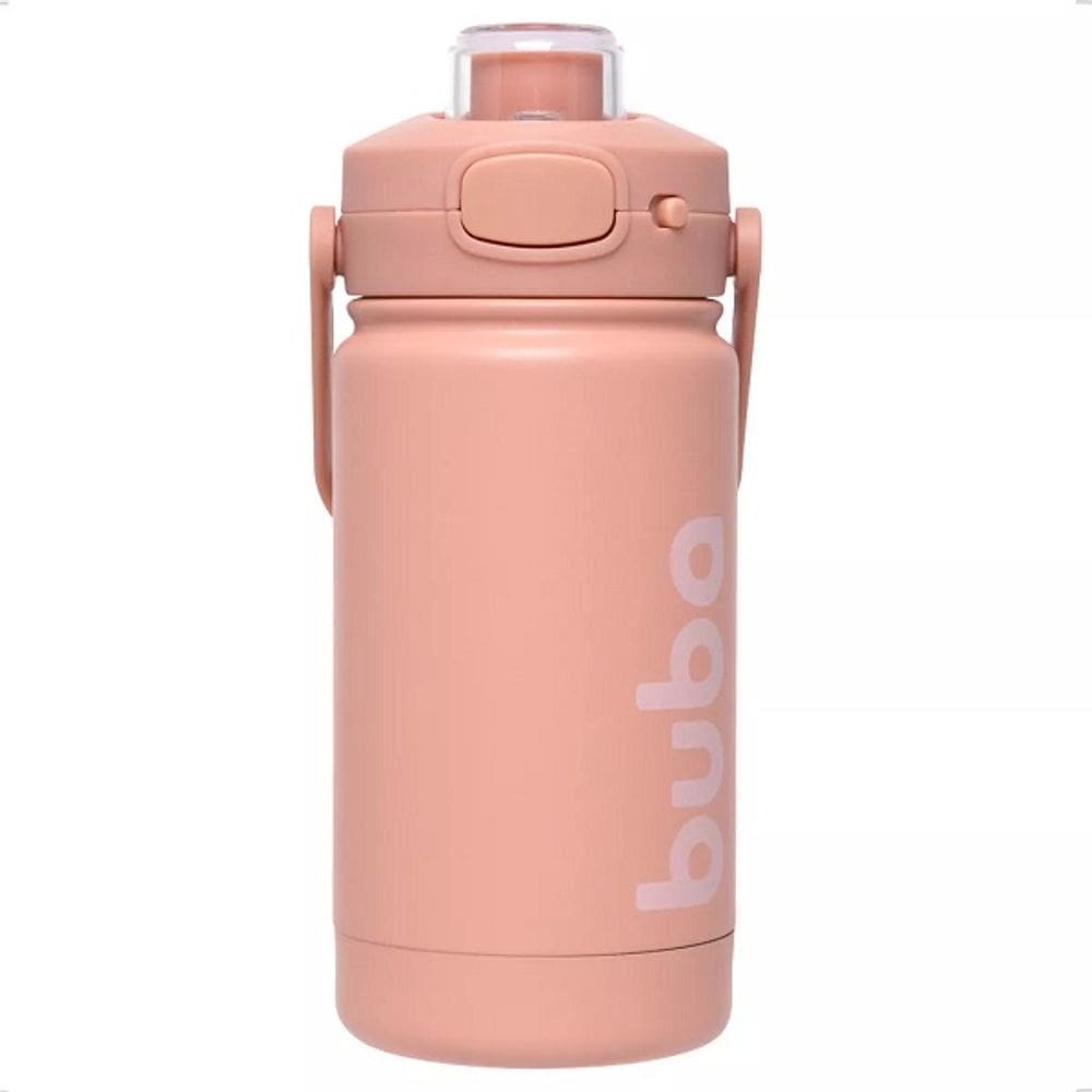 Garrafa Termica Infantil INOX 350ML Parede Dupla Buba Rose