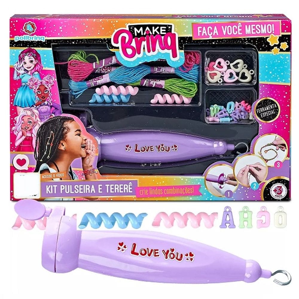 Aplicador de Miçanga Terere Tranças Acessorios e Pulseiras Polibrinq