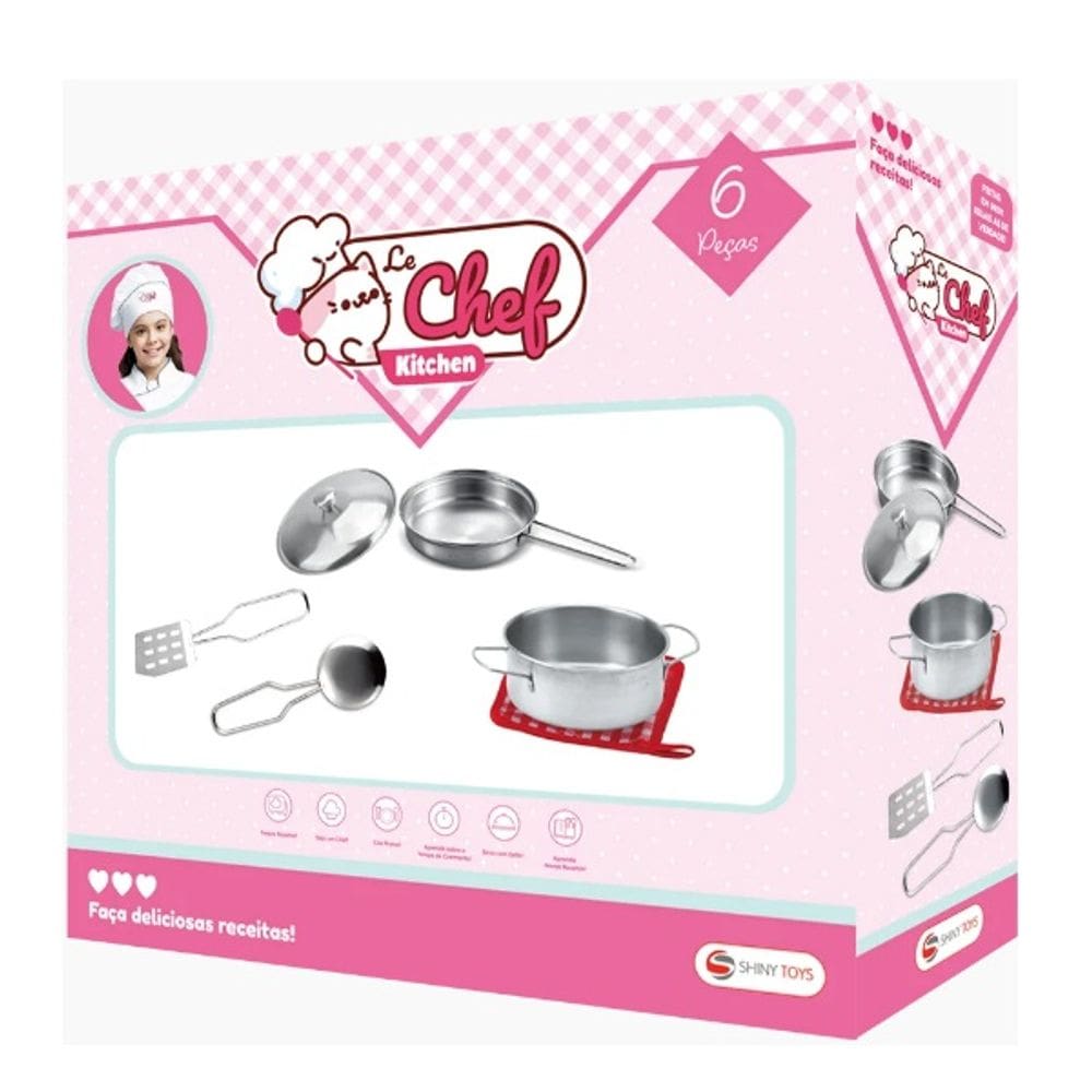 Jogo Panelinha Infantil 6 Peças SHINY TOYS