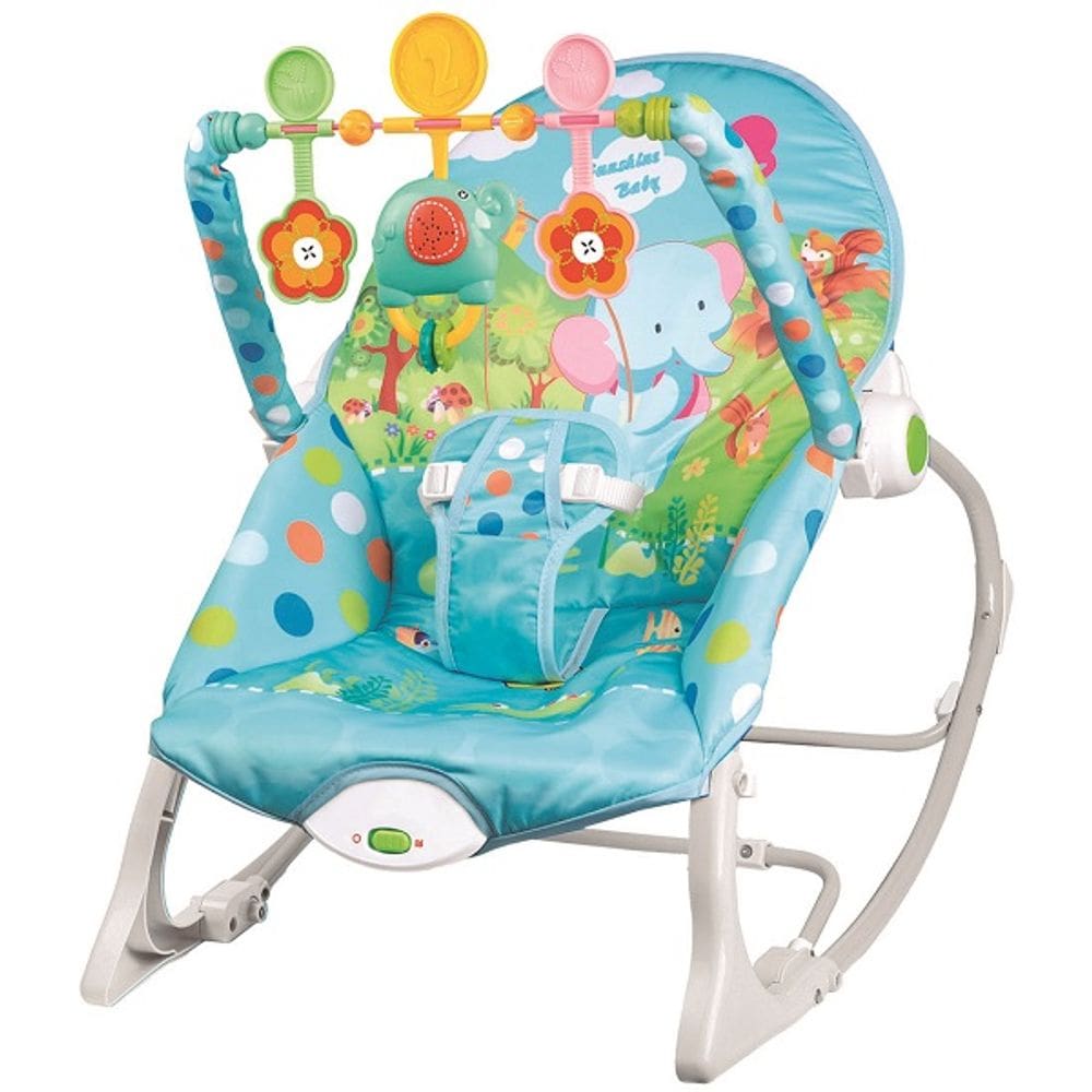 Cadeira de Balanço Descanso com Som Azul ZIPPY TOYS PF24277