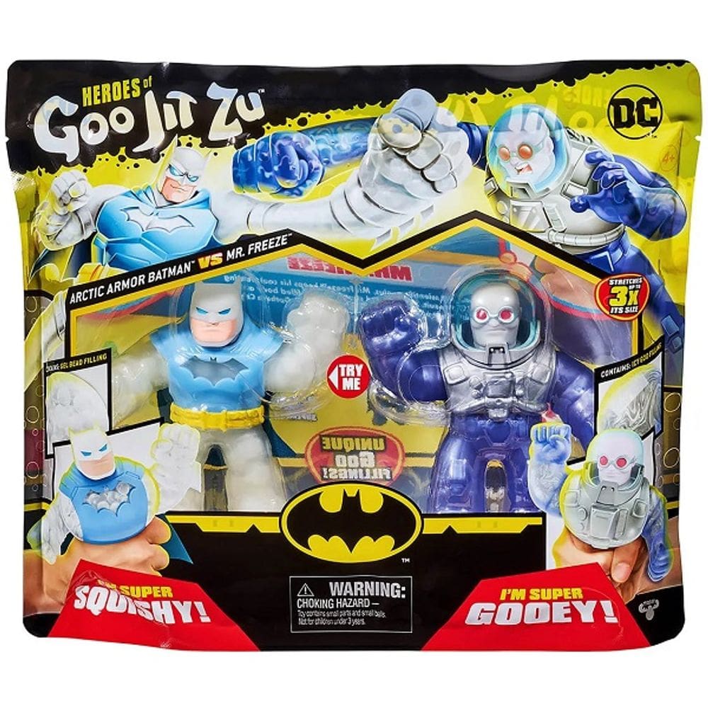 Goo JIT ZU 2 Bonecos Elasticos Batman e Sr.frio SUNNY