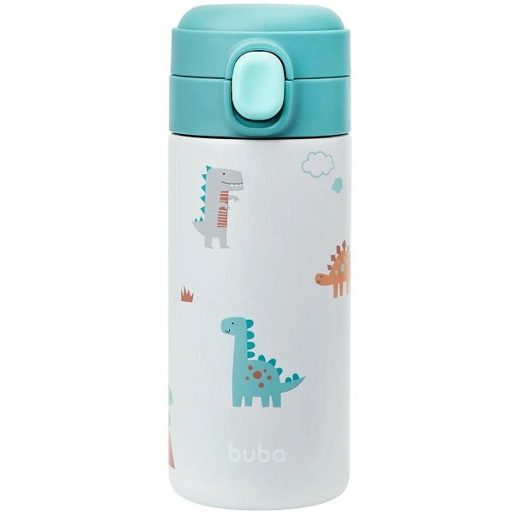 Copo Garrafa Termica Infantil com Canudo Magic Dino Buba