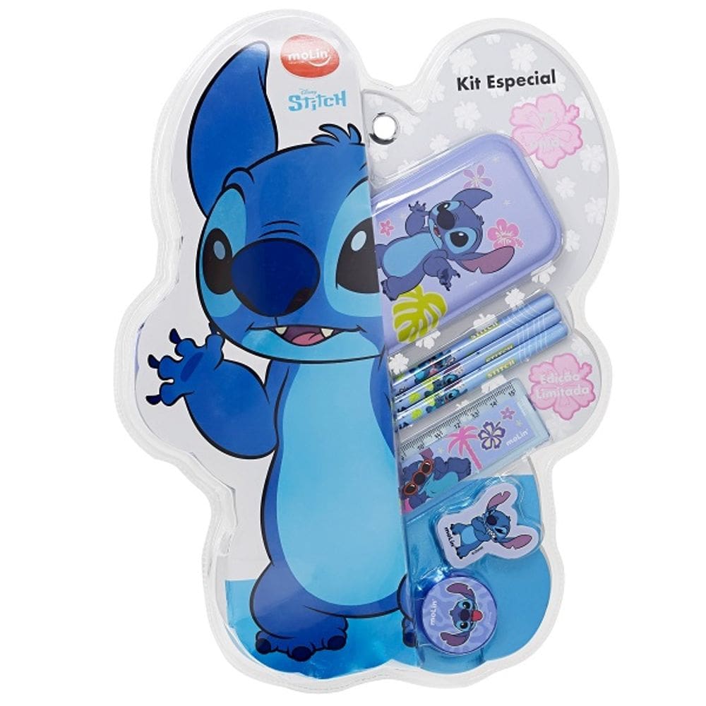 Kit Especial STITCH com 7 ITENS Disney Molin