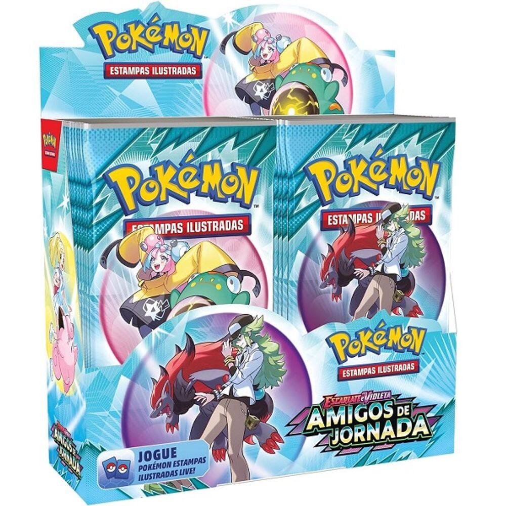 Jogo Pokemon Booster Amigos de Jornada Copag Caixa 36 Envelopes