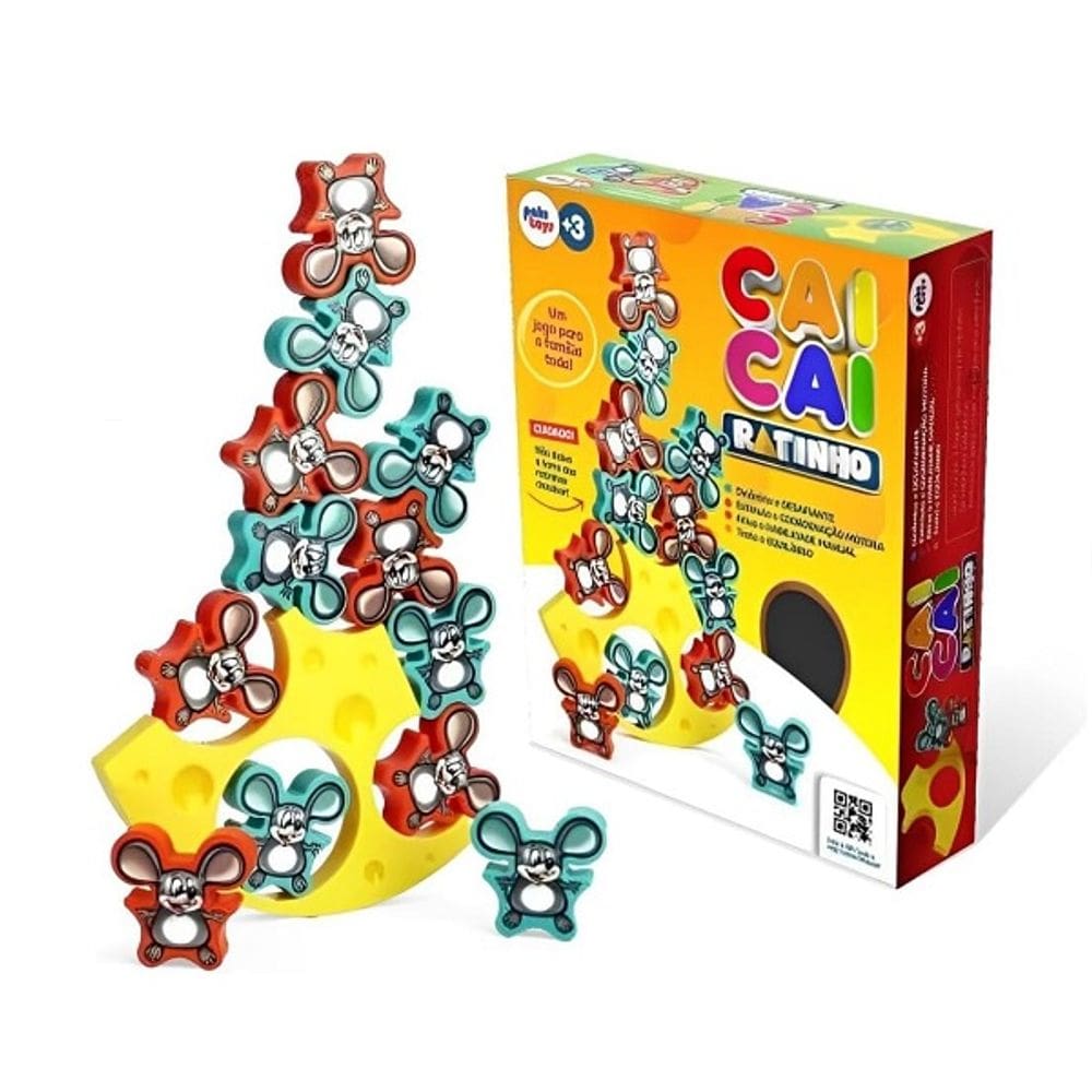 Jogo Cai Cai Ratinho Raciocinio Habilidade e Equilibrio