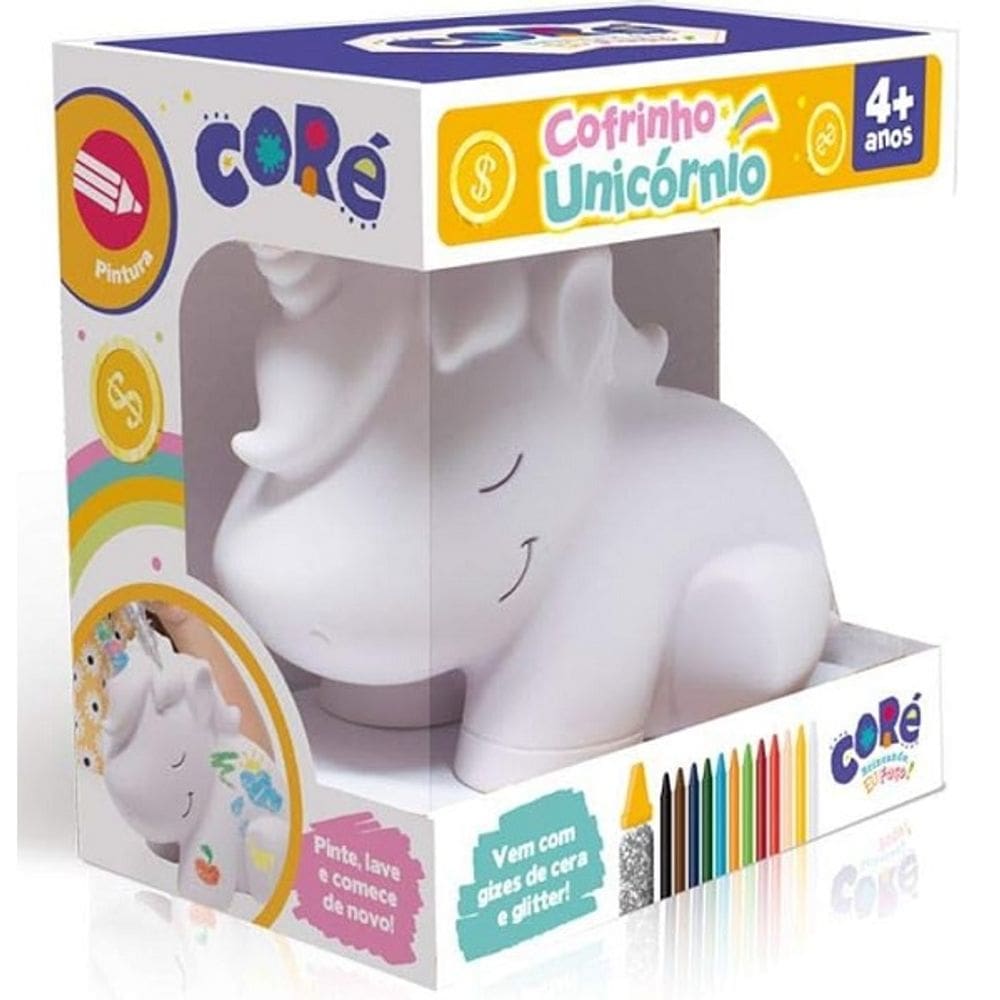 Cofrinho Unicornio para Colorir Toyster